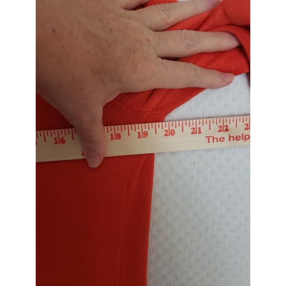 Womens 41 Hawthorn Orange Open Front Spring & Summer Soft Knit Cardigan. XL - Picture 4 of 8